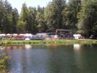 Flat Rock Festival Main Stage and food vendors across Lake Ton-A- Wandha   