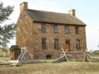 Close up shot of the Old Stone House that sits on the Manassas National Battlefield Park