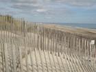 Snow Fence - November 2007 - Ocean Road Town Beach on Atlantic Ocean, Bridgehampton, New York