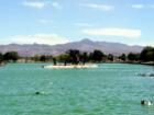 The lake at Sunset Park.