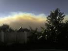 morning smoke, moving in during the wildfires. Shot from my backyard