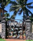 Beautiful gate in front of a Kuau Maui home.