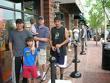 Brambletonians lined up early at the Brambleton Town Center to get the new Apple iPhone from www.blog.washingtonpost.com