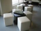 Relaxing white decor at My Thai Place in Brambleton Town Center invites dining guests from around DC and Loudoun from www.brambletonhoa.com