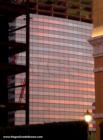 Vdara condo hotel at CityCenter reflects the sunset in its beautiful glass facade. November 2007