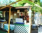 Haiku places to eat - fish tacos in downtown Haiku at Haiku Marketplace Maui