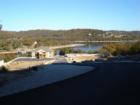 From the top of the hill.