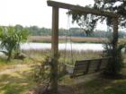 View from the River Retreat community swing.