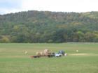 Fall hay cutting time in Loudoun County.  Western Loudoun County VA is primarily agricultural with small towns and villages.  
