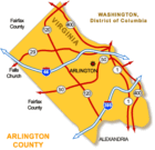 Map Arlington County, Virginia
      Copyright 2003 Lenn Harely