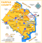 Map Fairfax County, Virginia 
      Copyright 2003 Lenn Harley