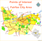 Map Fairfax City, Fairfax County, Virginia
      Copyright 2005 Lenn Harley
