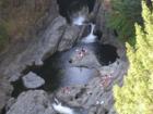 An overhead view of the Sooke Potholes(not the road kind) in Sooke BC, Greater Victoria. The Potholes are a Majic place for Locals & Visitors alike.