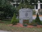 Town of Chester's welcome sign in front of the new Town Hall