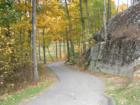 This is the cart and footpath from the 13th green to the 14th tee box at Atkinson Resort and Country Club. This is a pretty good hike.