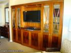 Flat screen tv and cabinet in living room of one bedroom unit, Tower A of Signature at MGM Grand in Las Vegas.  Nov. 07