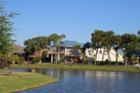 Homes with the lake as backyard view at Steeplechase - Prosper