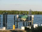 Some of the Watersides docks along Estero Bay, Lee County, FL