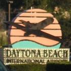 Daytona International Airport. Due to the high traffic on International Speedway Blvd., I had difficulty getting a good photo, without cars getting in the way. But the setting sun cast a serene glow.
