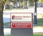 Sign at one of the entrances to the HMC Trauma Center. There are now 3 separate entrances as they expand into all the surrounding areas.