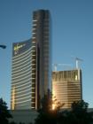 The Wynn, from Sands Avenue, with new construction in the background
