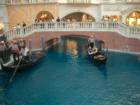 Gondolas inside the Venetian