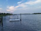 Boat on Banks Channel  photo by Ginger Sala Wiimngton NC Realtor 
      