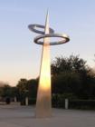 Fascinating sculpture by the Lehman Engineering and Technology building at Embry Riddle Aeronautical University. I took many shots from different angles, and chose just the right one for our potential new residents.