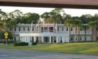 ROTC building at Embry Riddle Aeronautical University. I like the flags that stand at attention in front of the building. 
