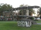 Click on this photo to see the details in this fantastic sculpture of the Wright Brothers plane. It's on the campus at Embry Riddle Aeronautical University.  I took about 12 different shots of this sculpture, but this one had the most detail.