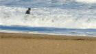 Virginia Beach Oceanfront Surfer during Hurricane Noel