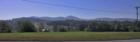 View toward South Pickens County, Georgia, as seen from Hill City Elementary School.  Sharp Mountain -- home to the gated Jasper neighborhood of the Preserve at Sharp Mountain -- is visible to the center of the picture.