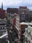 View of Westminster Street in Downtown Providence.  Picture taken from atop the Union Trust Building at the corner of Dorrance and Westminster.