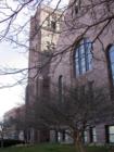 The historic First Congregational Church is a magnificent brownstone structure in downtown Sioux Falls.