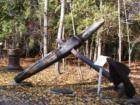 Huge anchor on display at Jacobsen's Museum on Washington Island, Door County