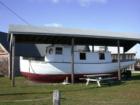 Retired Coast Guard vessel "Plum Island", on display on Washington Island