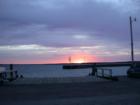 Sunrise viewed from the Bayfield ferry docks