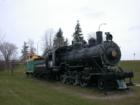 Duluth & Northeastern Railroad locomotive on exhibit in Cloquet