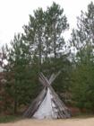 Authentic teepee replica, part of the Northwest Company Fur Site near Pine City