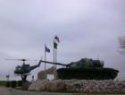 Military exhibit next to Ironworld in Chisholm