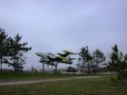 Minnesota Air National Guard display in front of Ironworld.  The Northwest Airlines building is in the background.