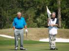 Arnold Palmer at his signature course, Pine Course, in Pine Lakes