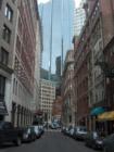 Looking down Batterymarch Street into the Financial District