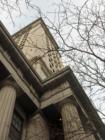 Looking up at the Customs House Tower
