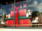 Store window display, Burning Bridge Antiques.  Photo by Brian Schulman