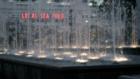 The Fountain Across from White Plains City Center at Dusk