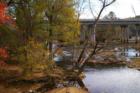 Fall Color on the Haw River near the 15-501 bridge.  This river is popular with canoe and kayak enthusiasts, as well as hikers, fishers, and picnickers.   