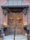 Fall decorations adorn a Historic Home of St Paul.