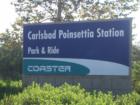 The Poinsettia Coaster Station is one of two train stations in Carlsbad.