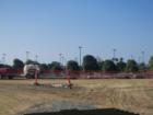 The site of the BluWater Condos currently under construction adjacent to the Ponsettia Coaster Station.